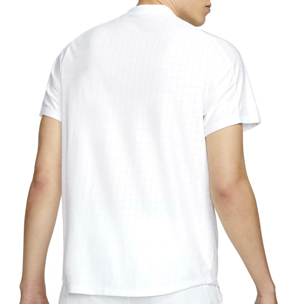 Nike Men's Advantage Henley Polo - White 2 Nike Men's Advantage Henley Polo - White - Image 2