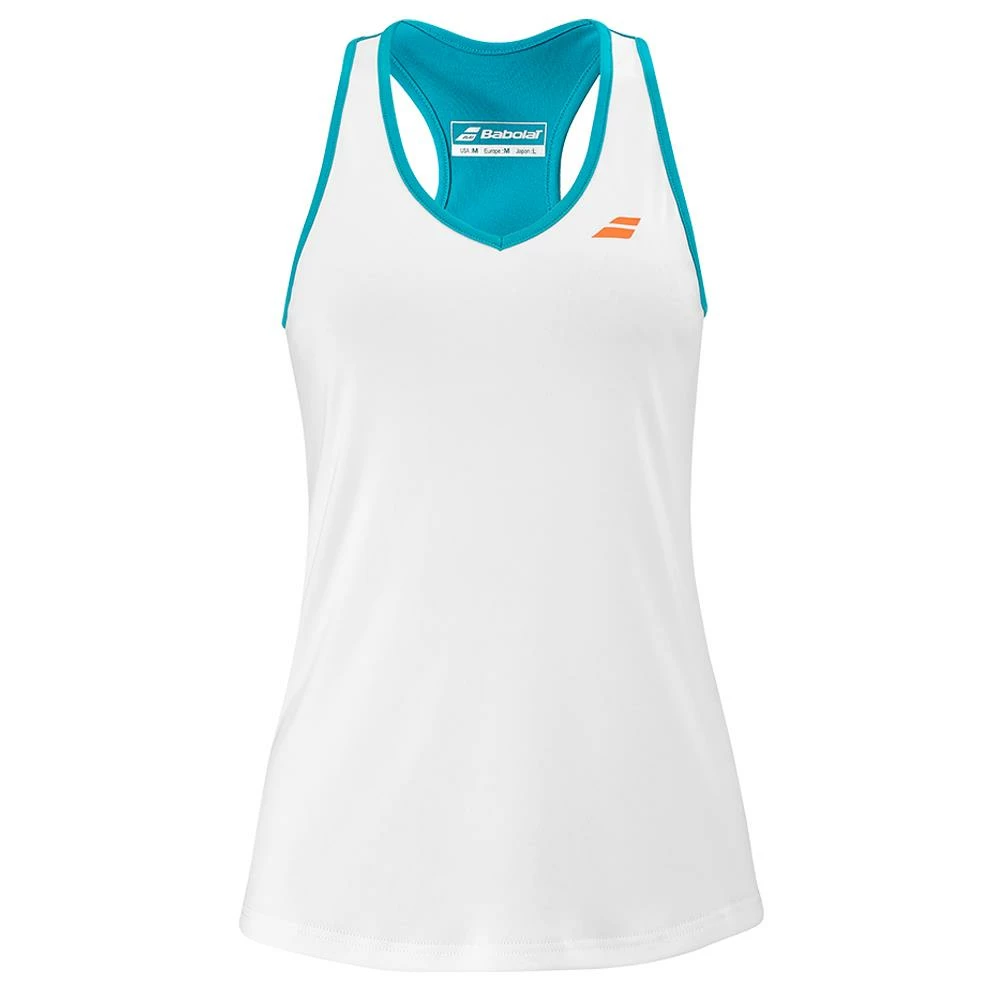 Babolat Women's Play Tank - White 2 Babolat Women's Play Tank - White - Image 2