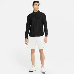 Nike Men's Advantage Longsleeve - Black -Court Legends Store l74330