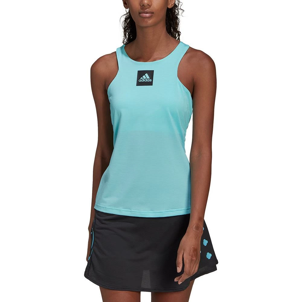 Adidas Women's Y Tank - Pulse Aqua 2 Adidas Women's Y Tank - Pulse Aqua - Image 2