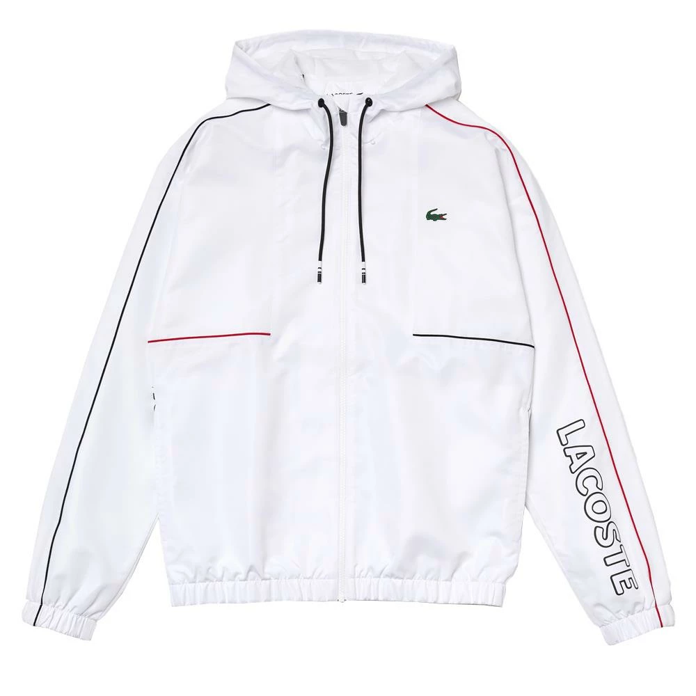 Lacoste Men's Sport Crocodile Tracksuit - White/Black 2 Lacoste Men's Sport Crocodile Tracksuit - White/Black - Image 2