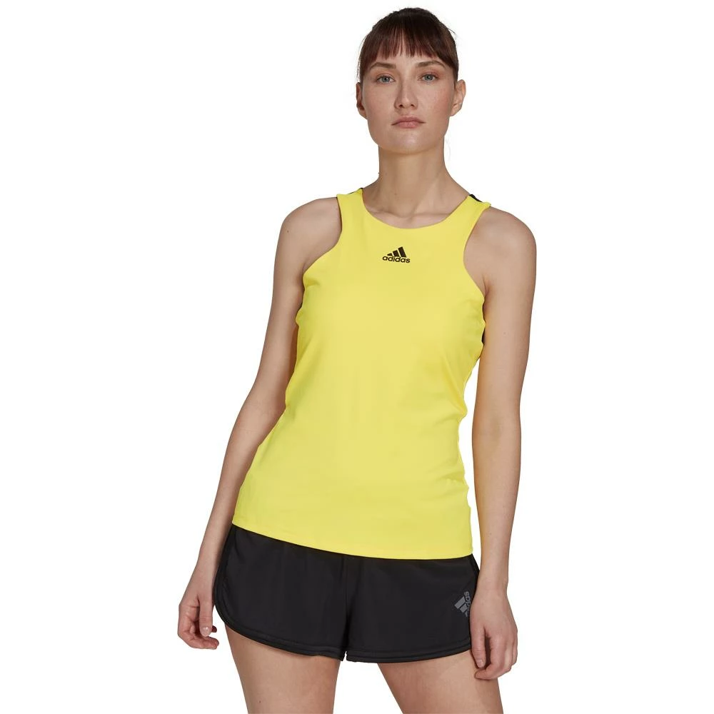 Adidas Women's Y-Tank - Beam Yellow/Black 2 Adidas Women's Y-Tank - Beam Yellow/Black - Image 2