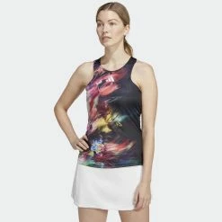 Adidas Women's Melbourne Y Tank - Multi/Black -Court Legends Store l81944