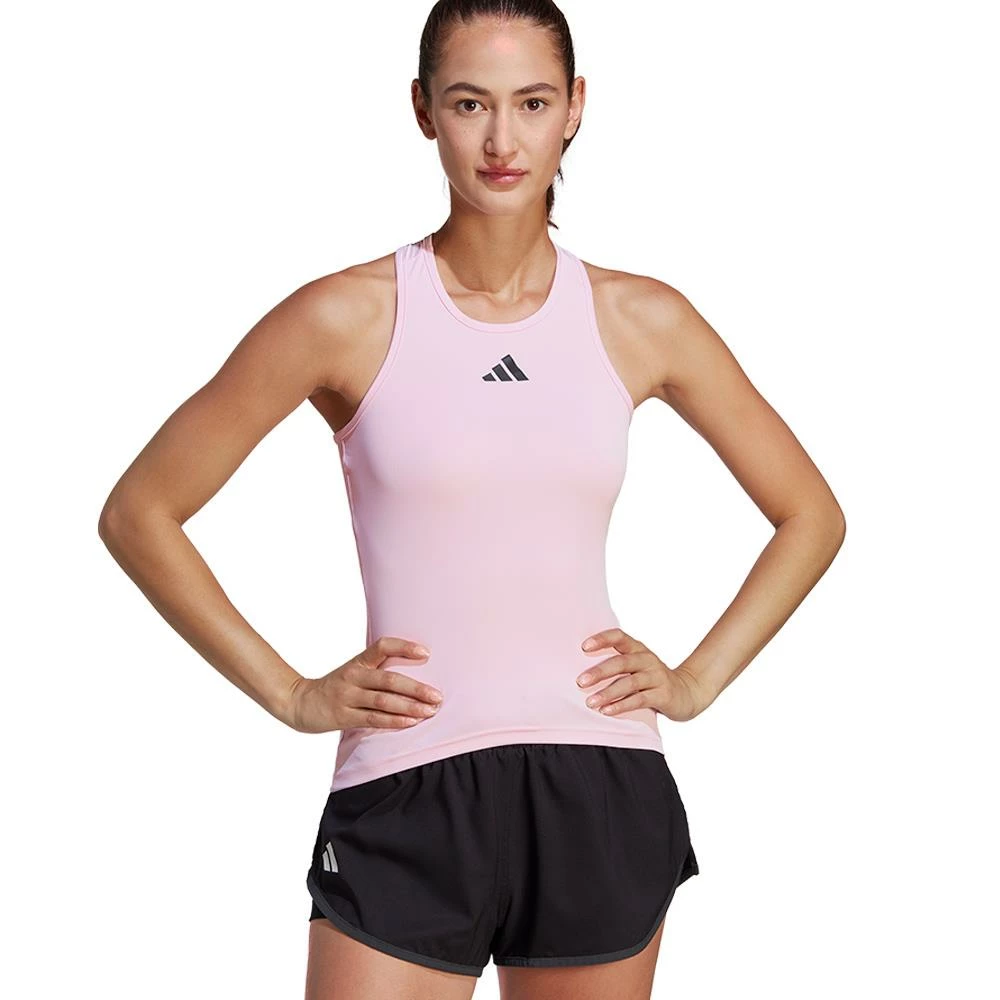 Adidas Women's Club Tank - Clear Pink 2 Adidas Women's Club Tank - Clear Pink - Image 2