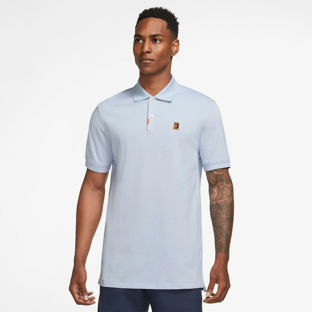 Nike Men's Heritage Slim 2 Polo - Blue Whisper 2 Nike Men's Heritage Slim 2 Polo - Blue Whisper - Image 2