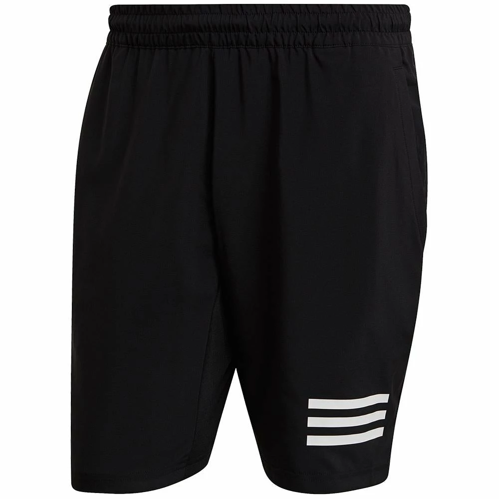 Adidas Men's Club 3 Stripe Short - Black 1 Adidas Men's Club 3 Stripe Short - Black