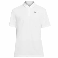 Nike Men's DriFit Solid Polo - White/Black