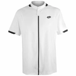 Lotto Men's Top IV Polo - Bright White/All Black