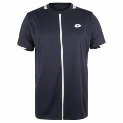 Lotto Men's Top IV Tee - Navy Blue/Bright White