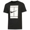 Nike Men's Seasonal Court Tee - Black/White