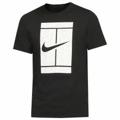 Nike Men's Seasonal Court Tee - Black/White