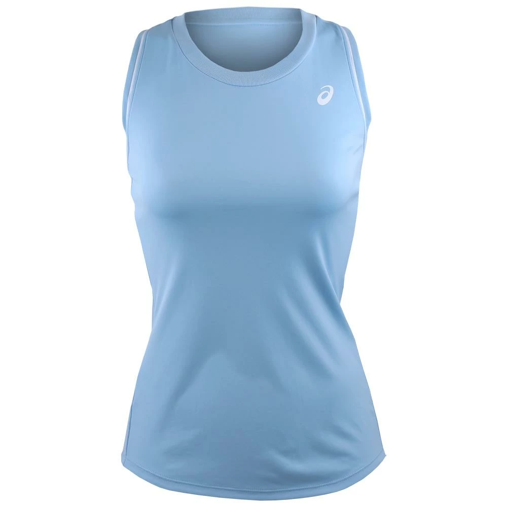 Asics Women's Court Piping Tank - Arctic Sky 1 Asics Women's Court Piping Tank - Arctic Sky