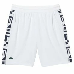 Lacoste Men's Contrast Print Shorts - White