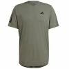Adidas Men's Club 3 Stripe Tee - Silver Pebble Green